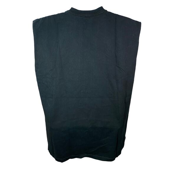 Pirates of the Caribbean Sleeveless T-Shirt Men’s L Black Jack Sparrow Disney - Picture 2 of 8